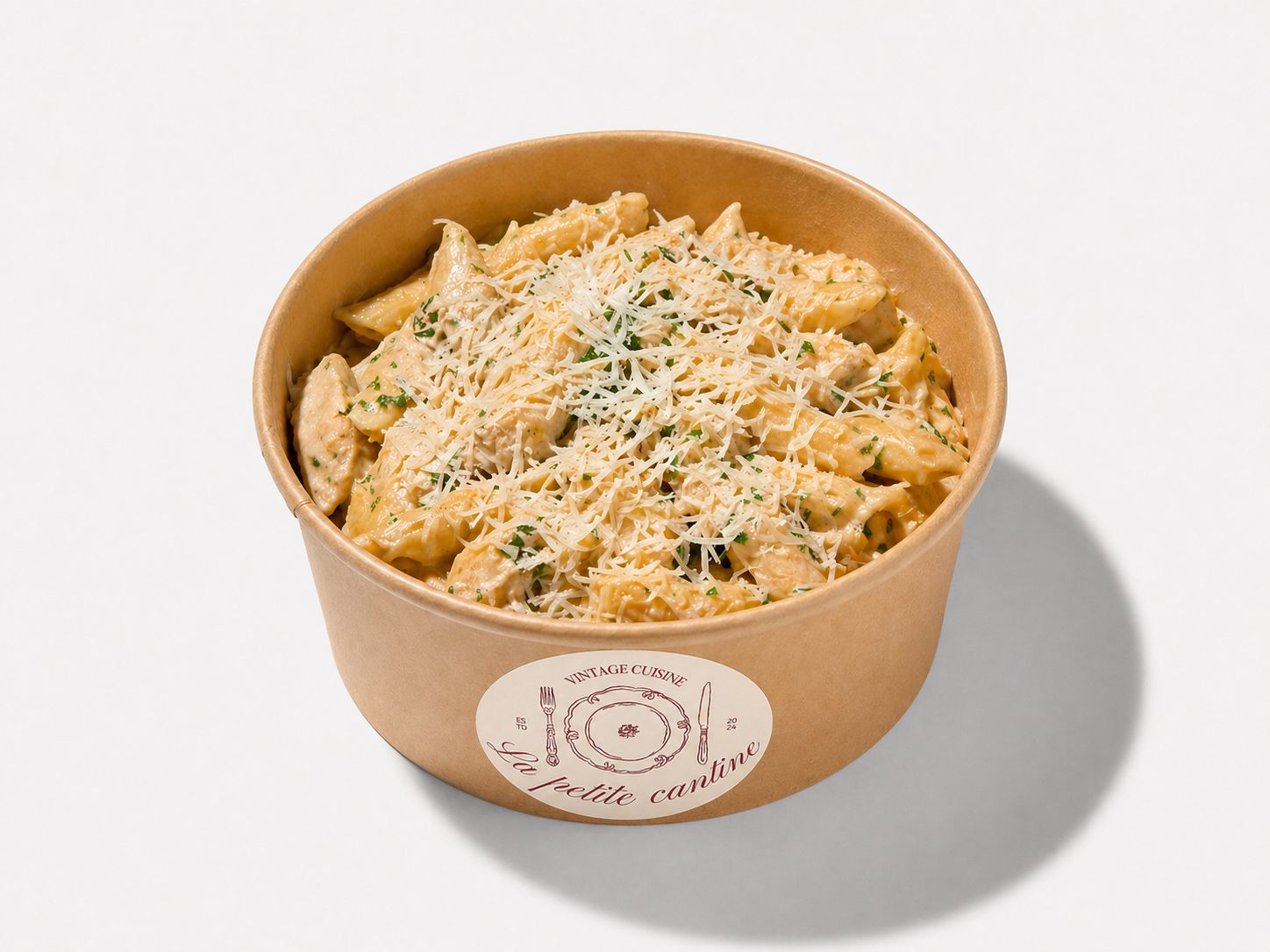 Penne poulet à la crème