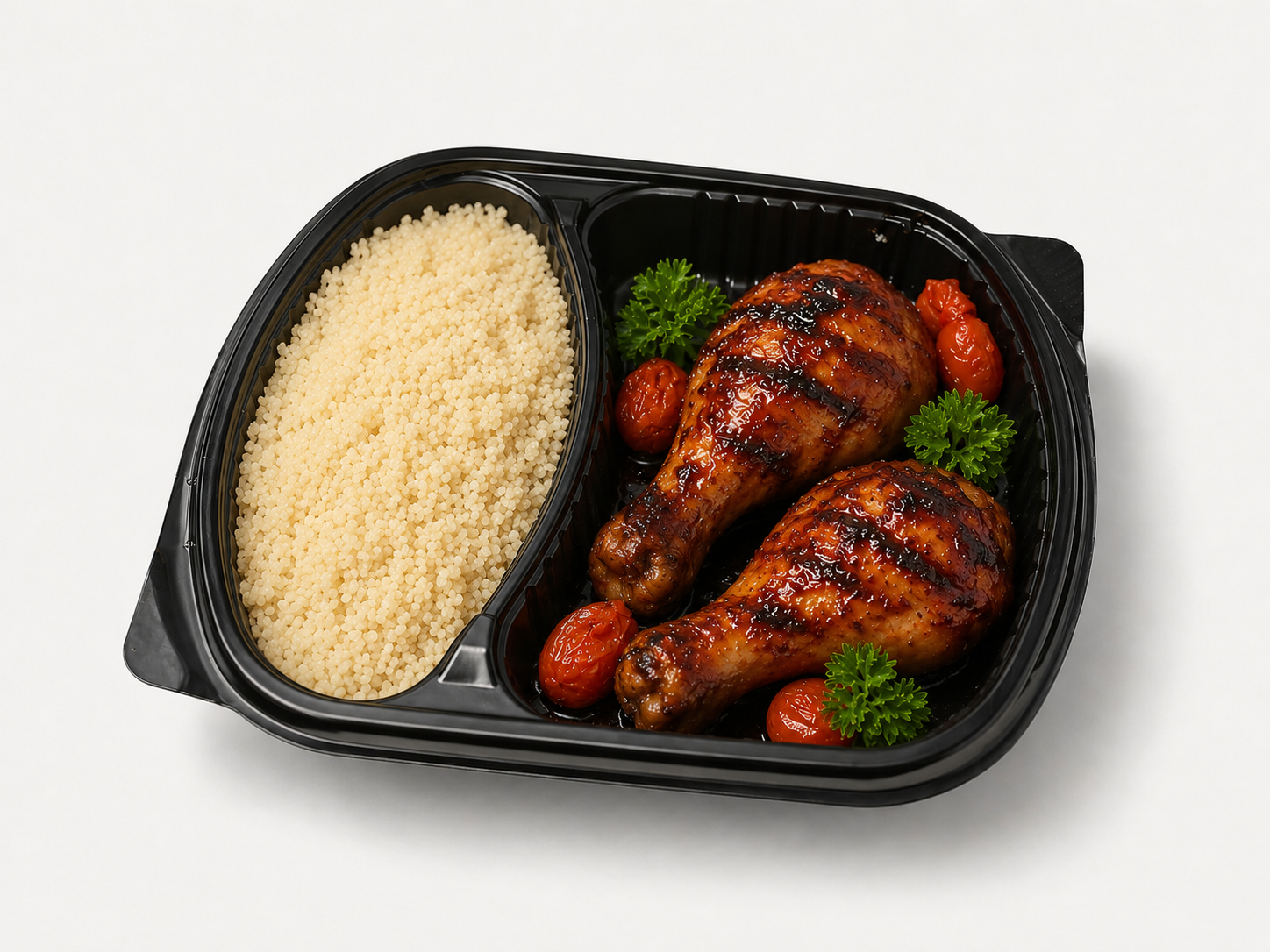 Poulet grillé semoule légumes livraison Dakar — La Petite Cantine