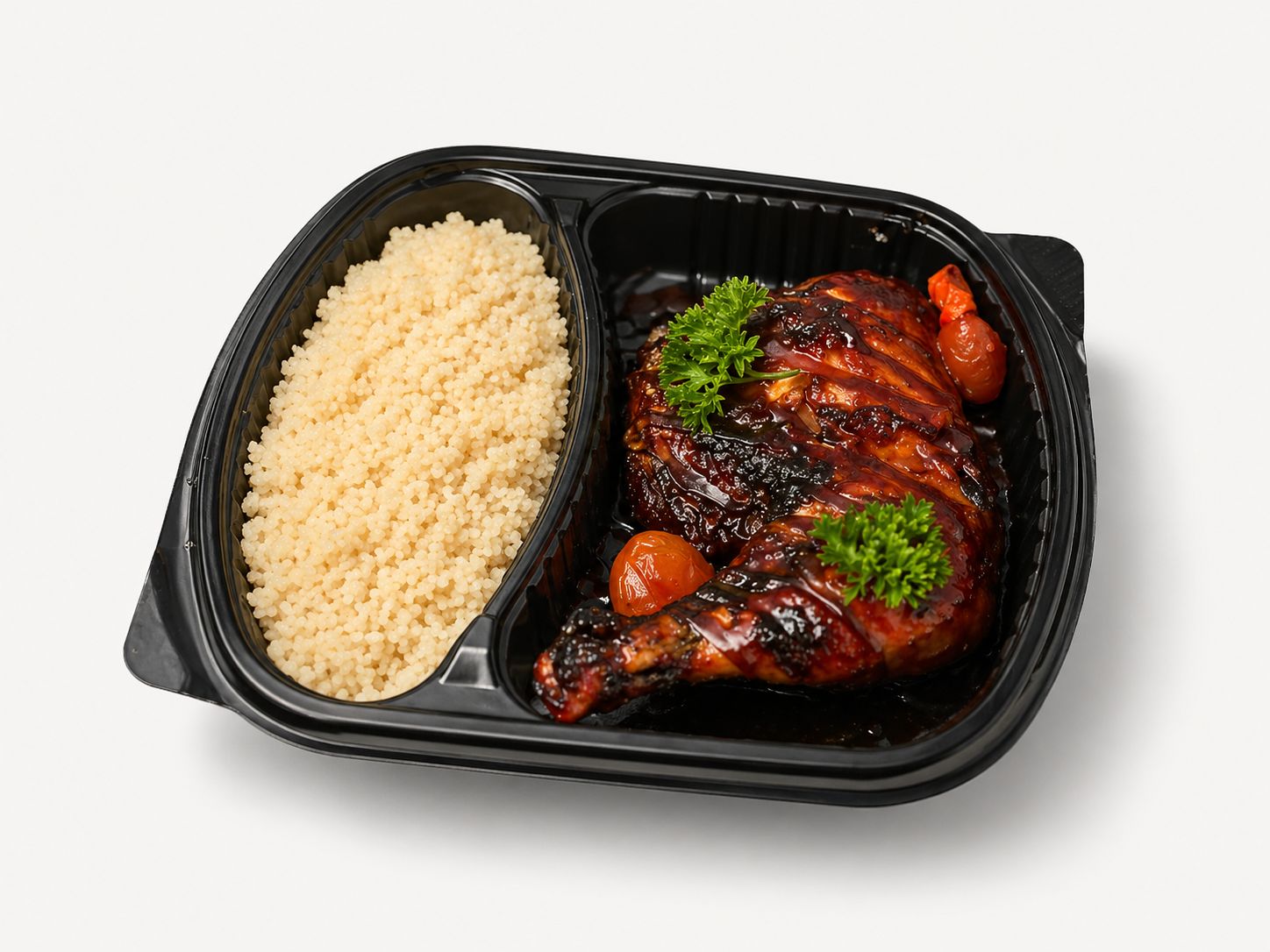 Poulet rôti & attiéké